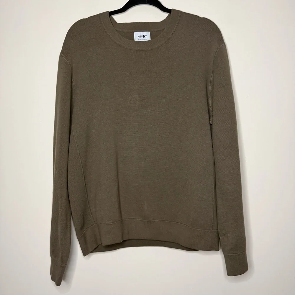 NN07 NO NATIONALITY Luis Modal Cotton Blend Crewneck Sweater in Clay
